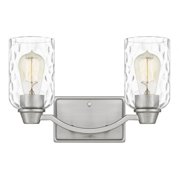 ACA8613BN Quoizel Lighting Acacia - 2 Light Bath Vanity In Transitional Style-9 Inches Tall and 14 Inches Wide-Brushed Nickel Finish