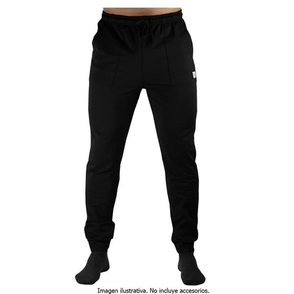 Pantalón Wilson para Hombre, Jogger Deportivo con Bolsas Laterales Negro Talla EG