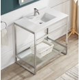 thumbnail image 6 of ANZZI Orchard 36 in. Console Sink in Brushed Nickel with Glossy White Counter Top, 6 of 8