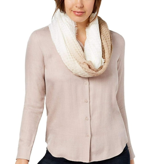 INC International Concepts Womens Ombre Waffle Loop Scarf