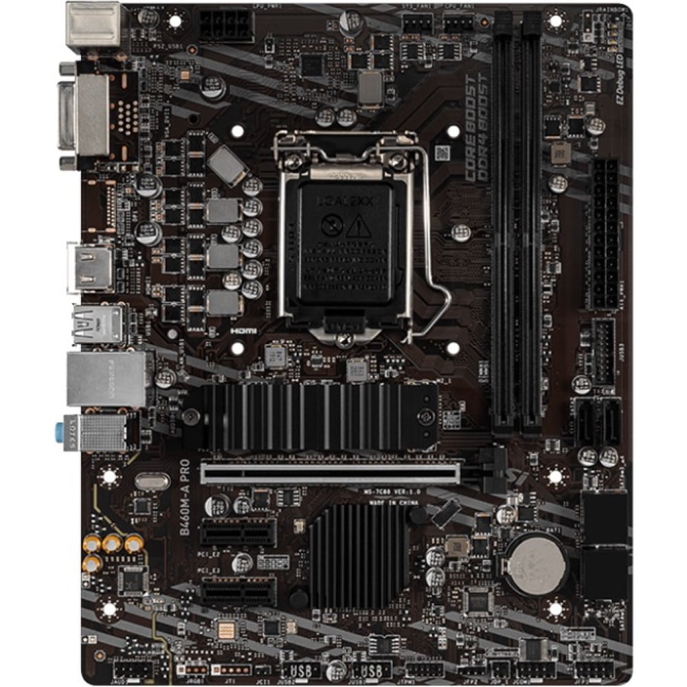 MSI B460M-A PRO Desktop Motherboard - Intel B460 Chipset - Socket LGA ...
