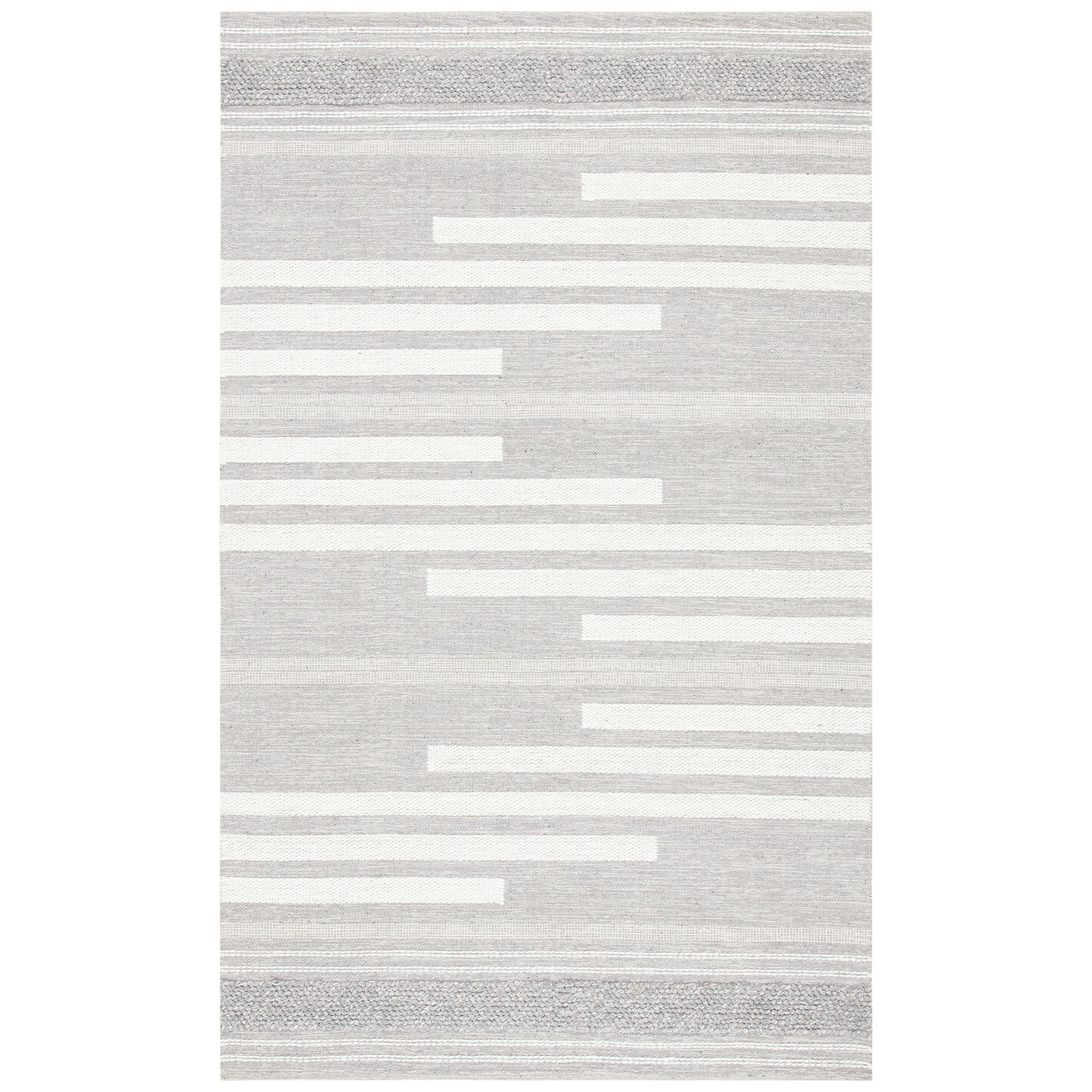 SAFAVIEH Striped Kilim Eamon Striped Area Rug, Silver/Grey, 8' x 10'