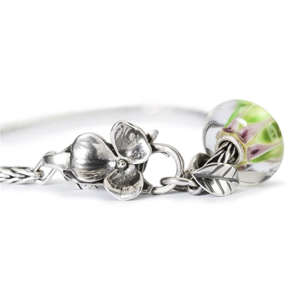Trollbeads Hues of Wonder Womens Charm Bracelet, Silver, Size 7.9"