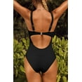 thumbnail image 5 of Sociala Womens Plunge One Piece Bath Suit Cut Out Monkini Swimwear With Wide Adjustable Straps, 5 of 5