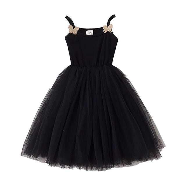 KYAIGUO Robe en Tulle à Bretelles pour Filles 1-7 Ans, Robe d'Été Décontractée pour Bébé