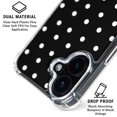 thumbnail image 3 of Skinit Black and White Polka Dots iPhone 16 Clear Case, 3 of 4
