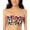 Multicolor, variant on Salt + Cove Womens Floral Print Smocked Bikini Swim top