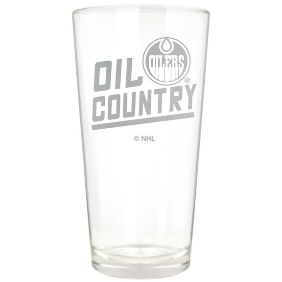 Edmonton Oilers Etched 16oz. Rally Cry Pint Glass