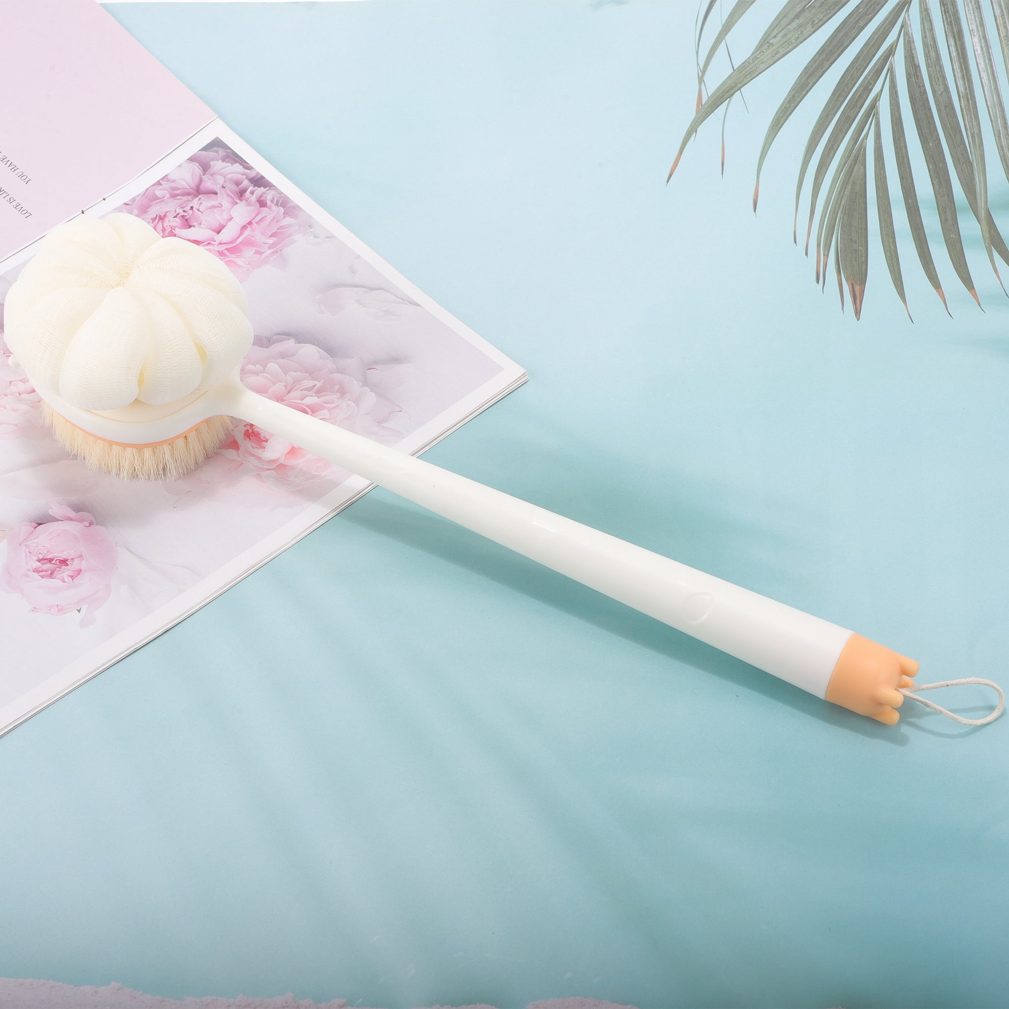 Unique Bargains Durable Bath Brush Body Scrubber 1 Pc White