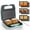 Aqua, variant on 3 in 1 Mini Belgian Waffle Maker, Aqua, 3 Removable Plates for Pancake/Grilled Cheese/Breakfast Sandwich, Multifunctional Breakfast Maker Machine