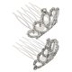 thumbnail image 5 of Mini Rhinestone Tiara Hair Combs Elegant Crown Hair Accessories with Comb Design for Birthday Parties, Festivals, and Performances Stylish, 5 of 5