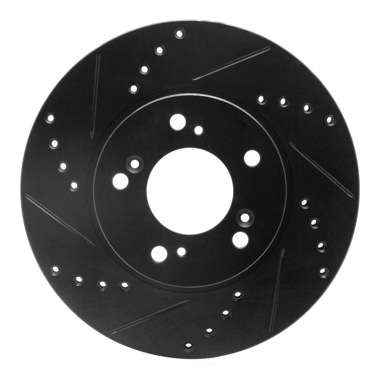 Dynamic Friction Company 633-59040L DFC Brake Rotor - Drilled And Slotted - Black