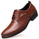 thumbnail image 1 of Zapatos de otoño para hombre Zapatos de vestir de cuero Zapatos casuales de negocios para hombre Con cordones y punta, 1 of 6