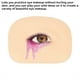 thumbnail image 5 of Herramienta de entrenamiento de sombra de ojos, accesorio de práctica profesional, modelo de tablero de práctica de entrenador de maquillaje de Ayudas para vestirse con gancho de botón Lado izquierdo Seitruly CE014517-01, 5 of 6