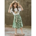 thumbnail image 3 of Toddler Baby Kids Girl Clothes Leaf Top+ Flare Pants Bell Bottoms Outfits Set, 3 of 10