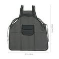 thumbnail image 2 of Milisten Delantal Anti Con Bolsillos En Negro Para Cocina, Jardinería Y Limpieza Fácil De Usar, 2 of 6