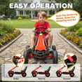thumbnail image 3 of Qaba Pedal Go Kart for Kids, Go Cart with Adjustable Seat, EVA Wheels, for Boys & Girls Aged 3-8 Years Old, Red, 3 of 9