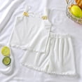 thumbnail image 3 of CAICJ98 Toddler Baby Summer Clothes Girl 3 6 12 18 Months 2T 3T 4T 5T Girls Outfits Cute Dinosaur Tank Tops+Shorts Outfits Lightweight Elastic Cotton Short Sets (White,5-6 Years), 3 of 4