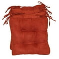 thumbnail image 2 of 16-inch Solid Micro Suede Square Tufted Chair Cushions (Set of 4), 2 of 2
