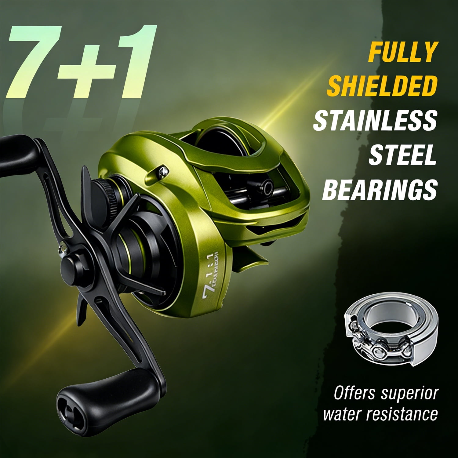Ghosthorn Fishing Reel - Ambidextrous Design - Smooth Cast & Durable Build