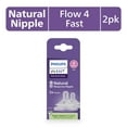 thumbnail image 4 of (2 pack) Philips Avent Natural Response Nipples, Fast Flow (Flow 4), 2-Pack, SCY964/02, 4 of 15