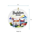 thumbnail image 5 of Bratislava Slovakia Christmas Ornament, Collection of City Travel Souvenirs for Family and Friends, Christmas Tree Ornament City Travel, Trips of The Year, Christmas Ornament 2025, 5 of 5