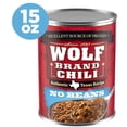 thumbnail image 3 of (12 pack) Wolf Brand Chili No Beans, Chili Without Beans, 25g Protein Per Serving, 15 oz. Can, 3 of 10