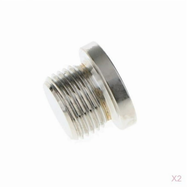 2 PCS Enchufe Hexagonal de Níquel Galvanizado para Sensor Rosca M18x1.5