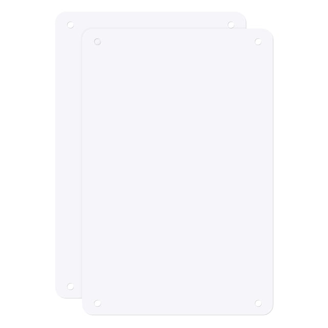 Uxcell 2-Pack Letreros de Metal en Blanco 8x12 Pulgadas Placas de Aluminio para Sublimación Letreros en Blanco para Manualidades/Jardín/Exteriores Grosor 0.02 Pulgadas