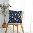 thumbnail image 5 of Yiaed Sea Creatures Print Pillow Covers Super Soft Decorative Square Throw Pillow Covers Case Cushion Covers for Sofa Couch Bedroom Car Decor（No pillow core）-26"x26", 5 of 7