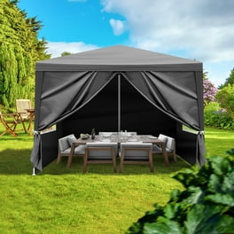 Ktaxon 10 x 10 Party Tent Wedding Canopy Patio w 4 Side Walls Black