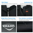 thumbnail image 2 of Sonducket Traje de buceo Estilo de manga corta Trajes de baño amigables con la piel Traje de neopreno fácil de usar Deportes acuáticos Hombres Negro 3XL, 2 of 6