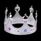 thumbnail image 2 of 8 coronas de plástico para niños, decoradas para fiestas de cumpleaños (corona de cruz dorada, corona de reina dorada, corona de rey dorada y corona de rey plateada)., 2 of 5