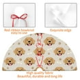 thumbnail image 4 of Sikiie Labrador Retriever Dog 30-48 inches {designName} Print Christmas Tree Skirt Snowman Xmas Tree Skirt with Edge Christmas Decorations for Holiday Party30", 4 of 7