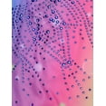 thumbnail image 4 of Oudiya Girls Long Sleeve Gymnastic Leotard Gradient Color Sparkly Ballet Dance Outfit for Kids 3-10Y, 4 of 7