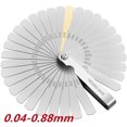 thumbnail image 4 of 32 Blades relleno métrico 0.0015-0.035 pulgadas/0.04-0.88 mm Herramienta de medición Acero inoxidable para guitarra Medida de pistón, 4 of 9