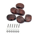 thumbnail image 5 of OATIPHO 6Pcs Coffee Locking Guitar Tuners Replacement Set with Red Acrylic Buttons for Acoustic Guitar, 5 of 8