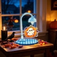 thumbnail image 4 of AOMXGD Halloween Acrylic Desktop Ornament, Pumpkin Ghost Tabletop Decor Stand With Replaceable Pendants For Shelf Mantel Holiday Decoration, 4 of 6