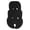 Black, variant on M Buder Bassinet Insert Pad Body Support Universal Removable Protective Cushion Pram Liner Black
