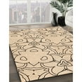 thumbnail image 2 of Ahgly Company Indoor Round Patterned Bronze Brown Area Rugs, 7' Round, 2 of 6