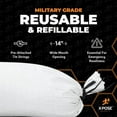thumbnail image 6 of Woven Polypropylene Sand Bags for Flooding, Gravel -14" x 26" Sacks 50 lb Weight Limit, Military Grade Reusable Refillable Sand Bag for Hurricane Flood Protection, Empty Sandbags White, Bundle of 500, 6 of 8