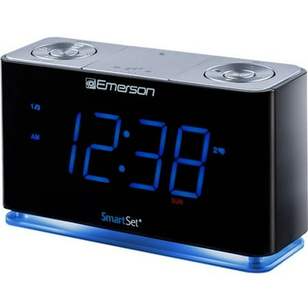 Emerson SmartSet Dual Alarm Clock Radio with Bluetooth Speaker, Large LED Display and Night Light, CKS1507