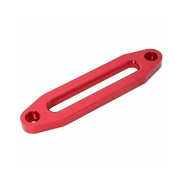 Guía de cuerda de cabrestante de 10 pulgadas 12000 Hawse Guía de aluminio para cuerda todoterreno 4x4 Cable guía de cuerda plateado Guía de cable rojo