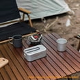 thumbnail image 2 of Taza exterior 250ml Camping Aleación de aluminio Taza de agua Taza de té Taza de café con asas plega Lixada Taza exterior, 2 of 7