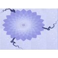 thumbnail image 1 of Ahgly Company Machine Washable Indoor Rectangle Transitional Heavenly Blue Area Rugs, 2' x 4', 1 of 7