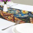 thumbnail image 4 of Yayeee Table Runner 70 inches Long Home Kitchen Dinning Party Decoration, Starry Pizza, 4 of 7