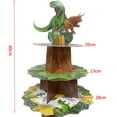 thumbnail image 3 of 3-Tier Dinosaur Cupcake Stand Kids Boy Favor Birthday Dinosaur Party Decorations Jungle Dinosaur Dessert Tower Party Cake Stand (Style-B), 3 of 7