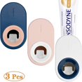 thumbnail image 1 of Dispensador automático de pasta de dientes ZHCH 3 piezas soporte para cepillo de dientes impermeable a prueba de polvo azul rosa blanco, 1 of 5
