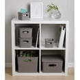 thumbnail image 4 of Superio 22L Large Taupe Ribbed Storage Bin with Lid, Plastic Storage Bin, 4 of 8