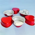 Heart Shaped Aluminum Foil Cake Pan Disposable Heart Shaped Cake Pans With Heart Spoons & Love